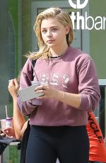 CHLOE MORETZ at Soulcycle in West Hollywood 08/15/2016