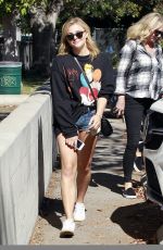 CHLOE MORETZ in Denim SHorts Out in Sherman Oaks 08/17/2016