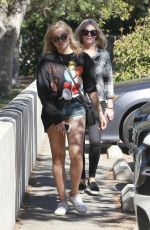 CHLOE MORETZ in Denim SHorts Out in Sherman Oaks 08/17/2016