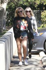 CHLOE MORETZ in Denim SHorts Out in Sherman Oaks 08/17/2016