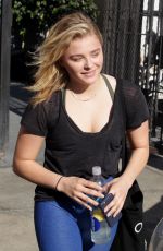 CHLOE MORETZ Leaves a Gym in Los Angeles 08/01/2016