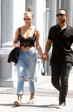 CHRISSY TEIGEN Out and About in New York 08/27/2016