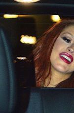 CHRISTINA AGUILERA Leaves a Night Club in New York 08/27/2016