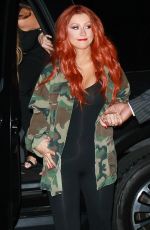 CHRISTINA AGUILERA Leaves a Night Club in New York 08/27/2016