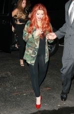 CHRISTINA AGUILERA Leaves a Night Club in New York 08/27/2016