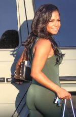 CHRISTINA MILIAN in Tights Shopping in Hollywood 08/30/2016