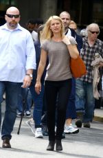 CLAIRE DANES on the Set of 