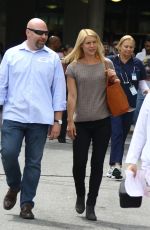 CLAIRE DANES on the Set of 
