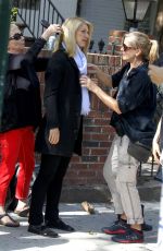CLAIRE DANES on the Set of 