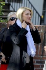 CLAIRE DANES on the Set of 