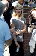 CLAIRE DANES on the Set of 