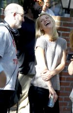 CLAIRE DANES on the Set of 