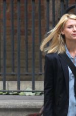 CLAIRE DANES on the Set of 