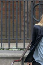 CLAIRE DANES on the Set of 