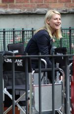 CLAIRE DANES on the Set of 