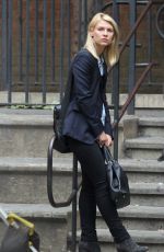 CLAIRE DANES on the Set of 