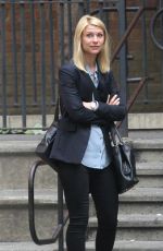 CLAIRE DANES on the Set of 