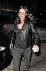 COURTENEY COX Night Out in Beverly Hills 08/13/2016