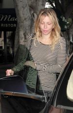 COURTNEY LOVE at Madeo Restaurant in Hollywood 08/07/2016