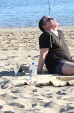 COURTNEY STODDEN in Bikini with Doug Hutchison at Venice Beach 08/17/2016