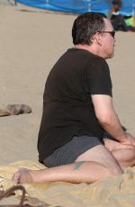 COURTNEY STODDEN in Bikini with Doug Hutchison at Venice Beach 08/17/2016