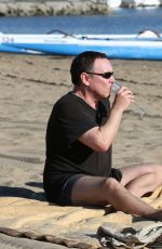 COURTNEY STODDEN in Bikini with Doug Hutchison at Venice Beach 08/17/2016