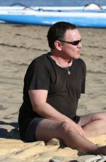 COURTNEY STODDEN in Bikini with Doug Hutchison at Venice Beach 08/17/2016