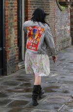 DAISY LOWE Out and About in London 08/28/2016