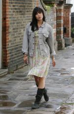 DAISY LOWE Out and About in London 08/28/2016