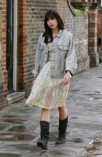 DAISY LOWE Out and About in London 08/28/2016