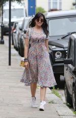DAISY LOWE Out in London 08/18/2016