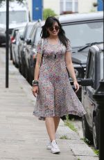 DAISY LOWE Out in London 08/18/2016