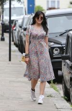 DAISY LOWE Out in London 08/18/2016