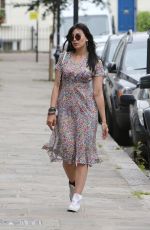 DAISY LOWE Out in London 08/18/2016