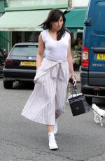 DAISY LOWE Out with Her Dog in Primrose Hill 07/29/2016