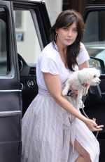 DAISY LOWE Out with Her Dog in Primrose Hill 07/29/2016