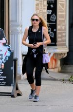 DAKOTA FANNING Leaves a Gym in New York 08/22/2016