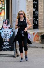 DAKOTA FANNING Leaves a Gym in New York 08/22/2016