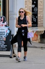 DAKOTA FANNING Leaves a Gym in New York 08/22/2016