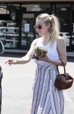DAKOTA FANNING Out and About in Los Angeles 08/05/2016