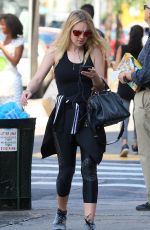 DAKOTA FANNING Out and About in New York 08/15/2016