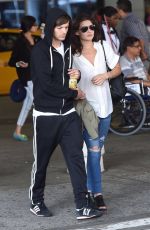 DANIELLE CAMPBELL and Louis Tomlinson at Airport in New York 08/19/2016