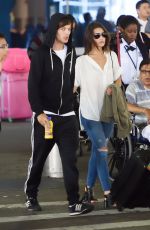 DANIELLE CAMPBELL and Louis Tomlinson at Airport in New York 08/19/2016