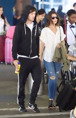 DANIELLE CAMPBELL and Louis Tomlinson at Airport in New York 08/19/2016