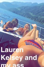 DEMI LOVATO in Bikini at a Boat 08/25/2016 Snapchat Pictures