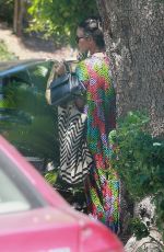 DEMI MOORE Leaves Her Home in Los Angeles 08/14/2016