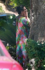 DEMI MOORE Leaves Her Home in Los Angeles 08/14/2016