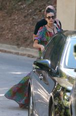 DEMI MOORE Leaves Her Home in Los Angeles 08/14/2016