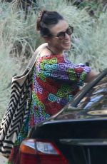 DEMI MOORE Leaves Her Home in Los Angeles 08/14/2016