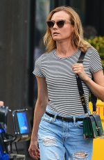 DIANE KRUGER in Ripped Jeans Out in New York 08/05/2016